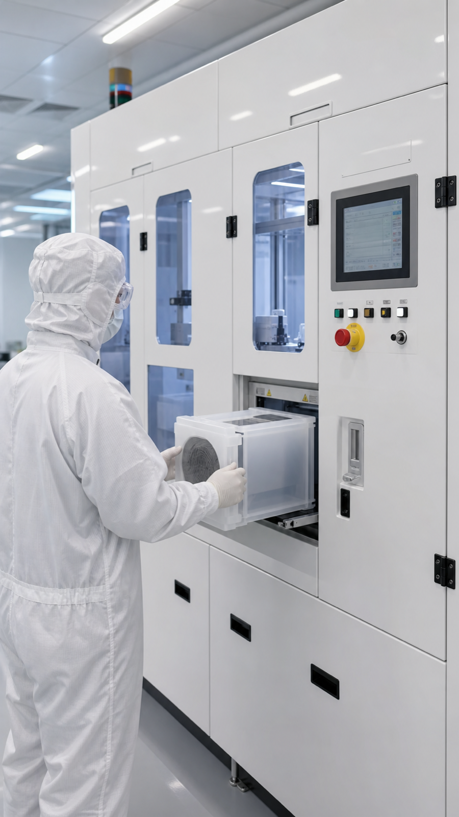 Cleanroom semiconductor process equipment